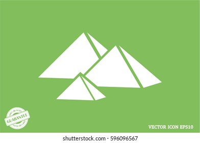 Egypt pyramids icon vector illustration eps10.