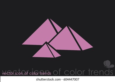 Egypt pyramids icon vector illustration eps10.