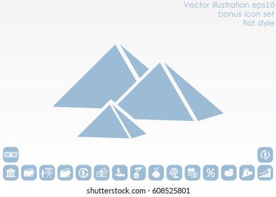 Egypt pyramids icon vector illustration eps10.