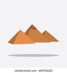 Egypt pyramids icon, vector illustration design.
