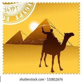 egypt pyramids illustration