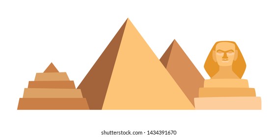 Great Pyramid Giza Pyramid Cheops Pyramid Stock Vector (Royalty Free ...