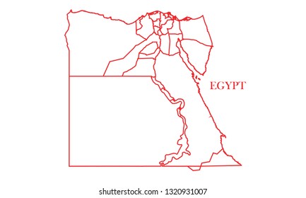 Egypt red line map