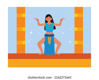 Egypt religion vector art illustration