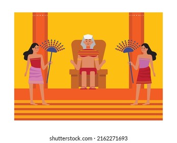 Egypt religion vector art illustration