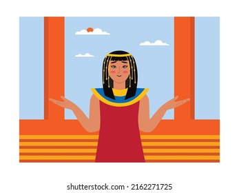 Egypt religion vector art illustration