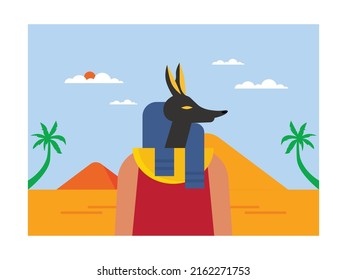 Egypt religion vector art illustration