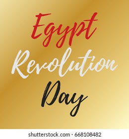 Egypt Revolution Day Vector design. Suitable for Greeting Card, Poster and Banner.