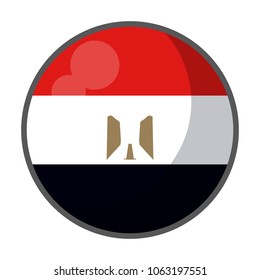 Egypt round flag