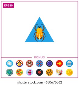 Egypt Scarab Beetle Icon