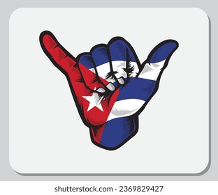 Egypt Shaka Hand Good Vibes Flag