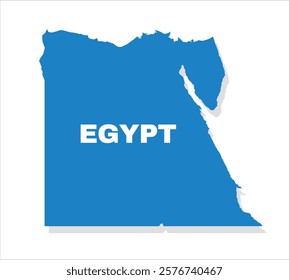 Egypt simple flat vector illustration map