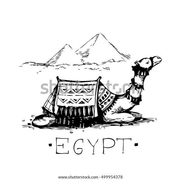  Egypt Sketch Vector Illustration Stock Vector Royalty 