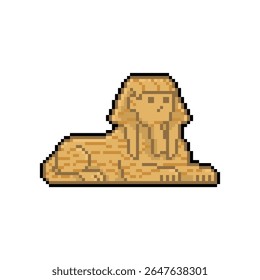 egypt sphinx statue pixel art sstktravel
