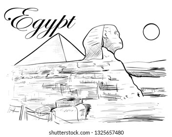 Egypt in the sunny day