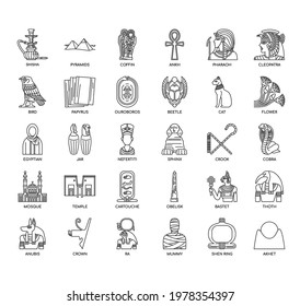 Egypt symbol, Thin Line and Pixel Perfect Icons