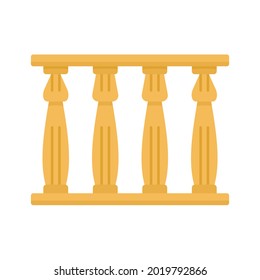 Egypt temple towers icon. Flat illustration of Egypt temple towers vector icon isolated on white background