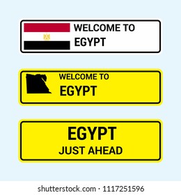 Egypt Traffic Signs Board Design Vector Stock Vector (Royalty Free ...