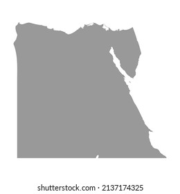 Egypt vector country map silhouette