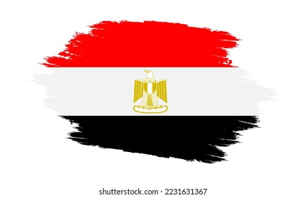 Egypt Vector Flag. Grunge Egypt Flag. Egypt Flag with Grunge Texture. Vector illustration