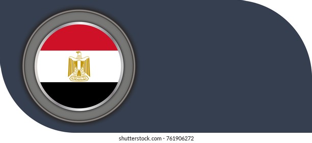 egypt vector flag illustration. eps10.