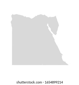 Egypt vector map sinai cairo world egyptain country chape icon, egypt gray map.