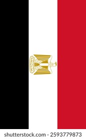 Egypt Vertical Flag, Vertical Flag Egypt