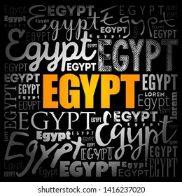 Egypt wallpaper word cloud, travel concept background