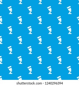 Egypt women pattern vector seamless blue repeat for any use