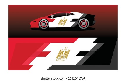 Egypt Wrapping Car Background Design