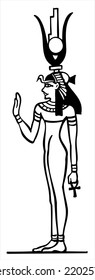 Egypt.ancient World, Antique Inscription.rock Art.mummy.an Egyptian Man With A Jug On His Head.archaeological Excavation.nefertiti Vector.cleopatra. Idol.the Priestess.mythology.museum Value
