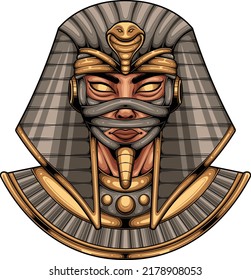 Egyptian ancient illustration with premium quality stock vector