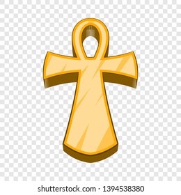 Egyptian ankh icon. Cartoon illustration of ankh vector icon for web design