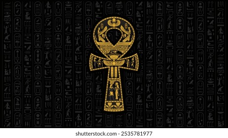 Egyptian Ankh Key of Life in vector