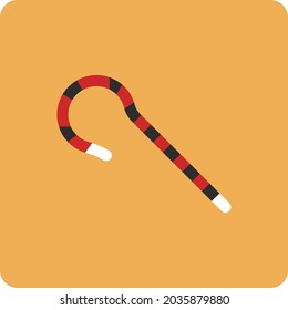 Egyptian crook, illustration, vector, on a white background.