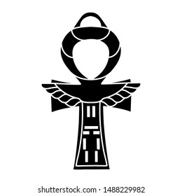 Egyptian cross Ankh is a symbol of Egypt. Known as the Egyptian hieroglyph, which was put into the tomb of the pharaohs to continue their life. Known as the key to life. Culture, travel.