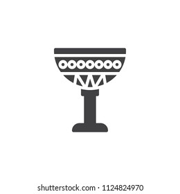 Egyptian Cup vector icon. filled flat sign for mobile concept and web design. simple solid icon. Symbol, logo illustration. Pixel perfect vector graphics