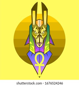 An Egyptian deity with a sign of immortality
