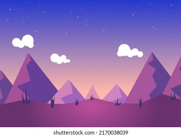 Egyptian desert land abstract background. Mountain Landscape. 