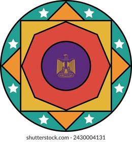 An Egyptian eagle logo with vector design