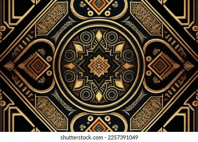 Egyptian geometry pattern old ancient background. Abstract traditional folk antique tribal ethnic graphic line. Ornate elegant luxury vintage retro style. Texture textile fabric ethnic egypt patterns 