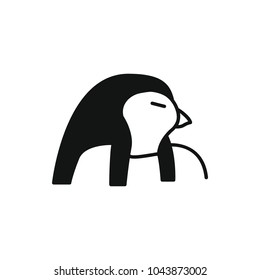 Egyptian god Ra icon in silhouette style. Egypt god Ra object vector illustration isolated on white background. Element of Egyptian culture and tradition