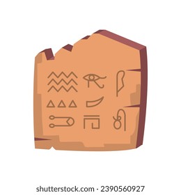 egyptian hieroglyphics ancient illustration isolated