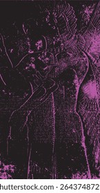 Egyptian hieroglyphics detail abstract no.11