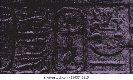 Egyptian hieroglyphics detail abstract no.3