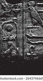 Egyptian hieroglyphics detail abstract no.4