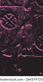 Egyptian hieroglyphics detail abstract no.5