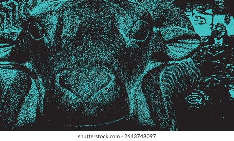 Egyptian hieroglyphics detail abstract no.9