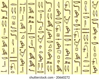 Egyptian hieroglyphs