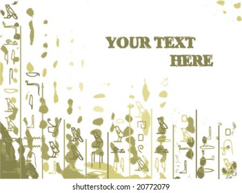 Egyptian hieroglyphs, write your text here